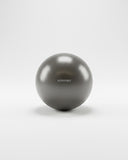 Gray exercise ball on a white background