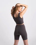 Body Crop Tank Slate