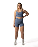 Rib Shorts Blueberry