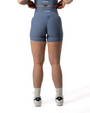 Rib Shorts Blueberry