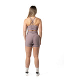 Rib Shorts Plum