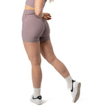Rib Shorts Plum