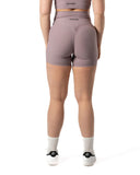 Rib Shorts Plum