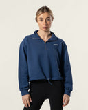 Boxy Half Zip Royal Blue