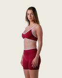 Contrast Bra Burgundy
