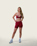 Contrast Short Burgundy