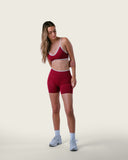 Contrast Short Burgundy