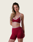 Contrast Bra Burgundy