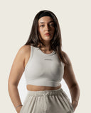 High Neck Bra White